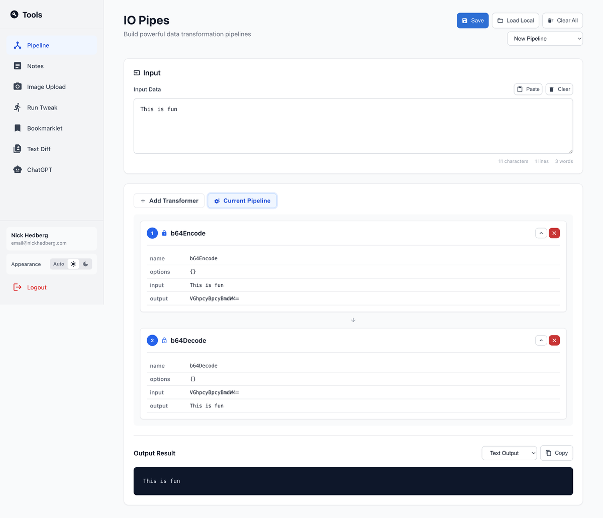 Tools Screenshot