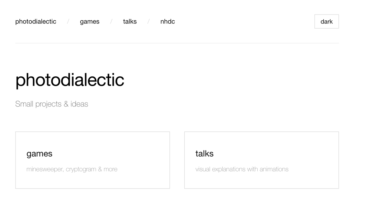 https://photodialectic.github.io screeshot