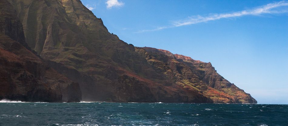 Coastline from below